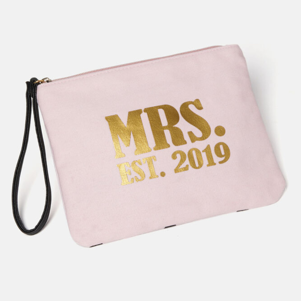 Mrs. Est. 2019 Wristlet